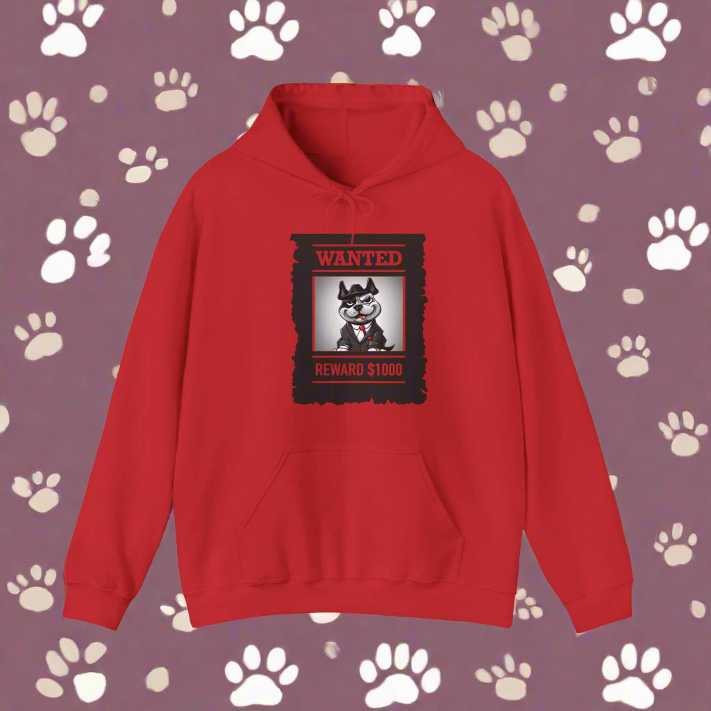 "Wanted" Hooded Sweatshirt - Sniff Waggle And Walk