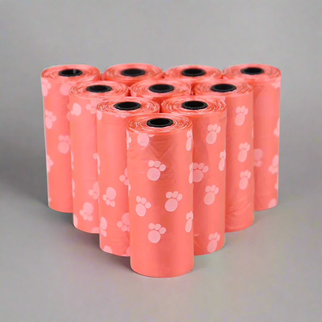 red Waste Refuse bags. - Sniff Waggle And Walk