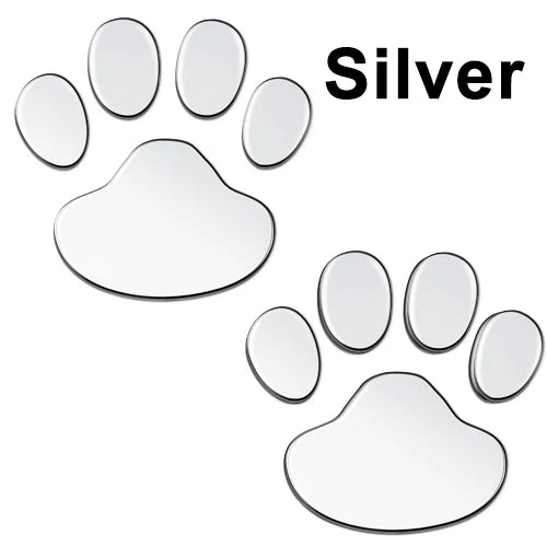 2Pcs/Set Car stickers. - Sniff Waggle And Walk silver