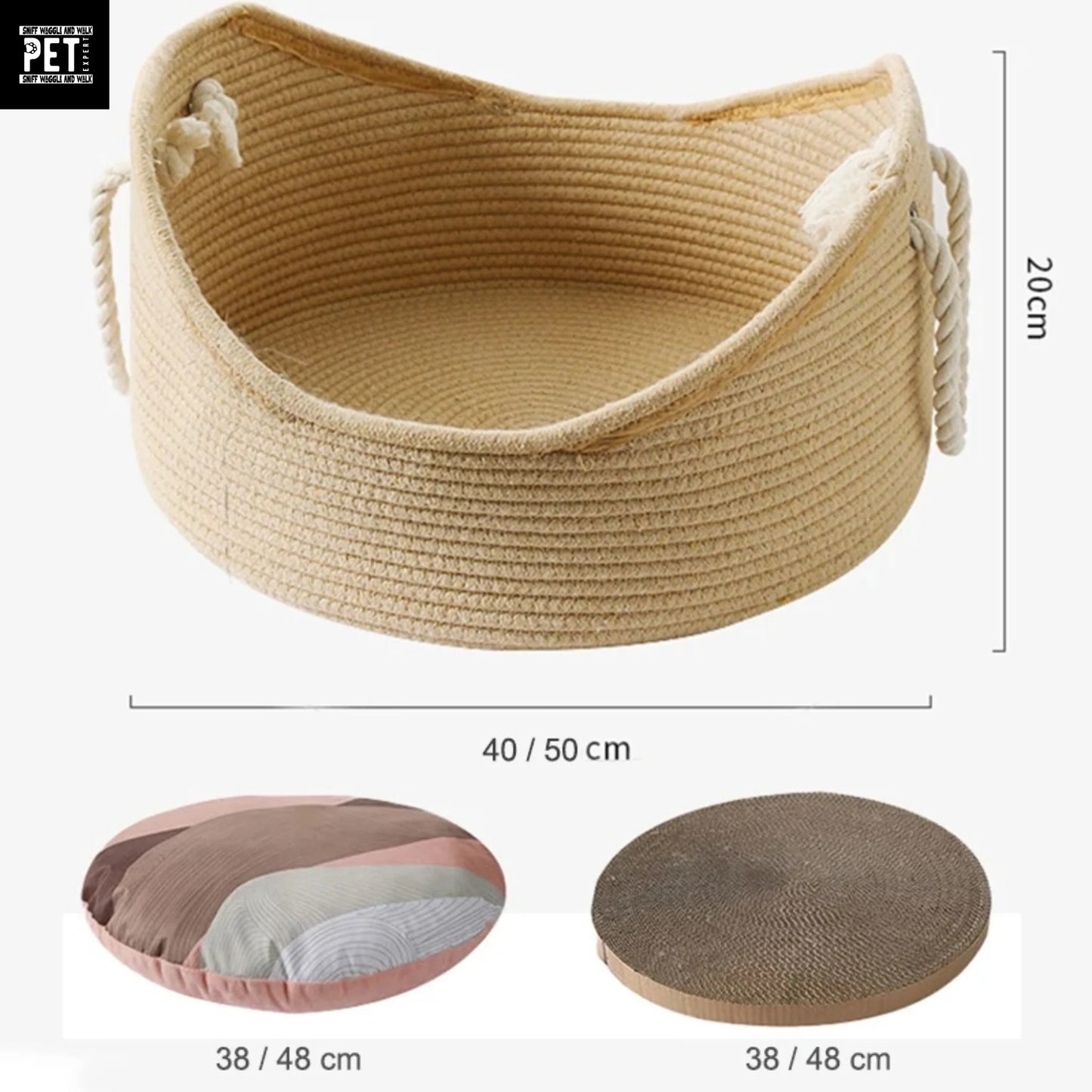 🛏️ Handcrafted Rattan Cat Bed – Cozy, Stylish, and Eco-Friendly! 🐱
