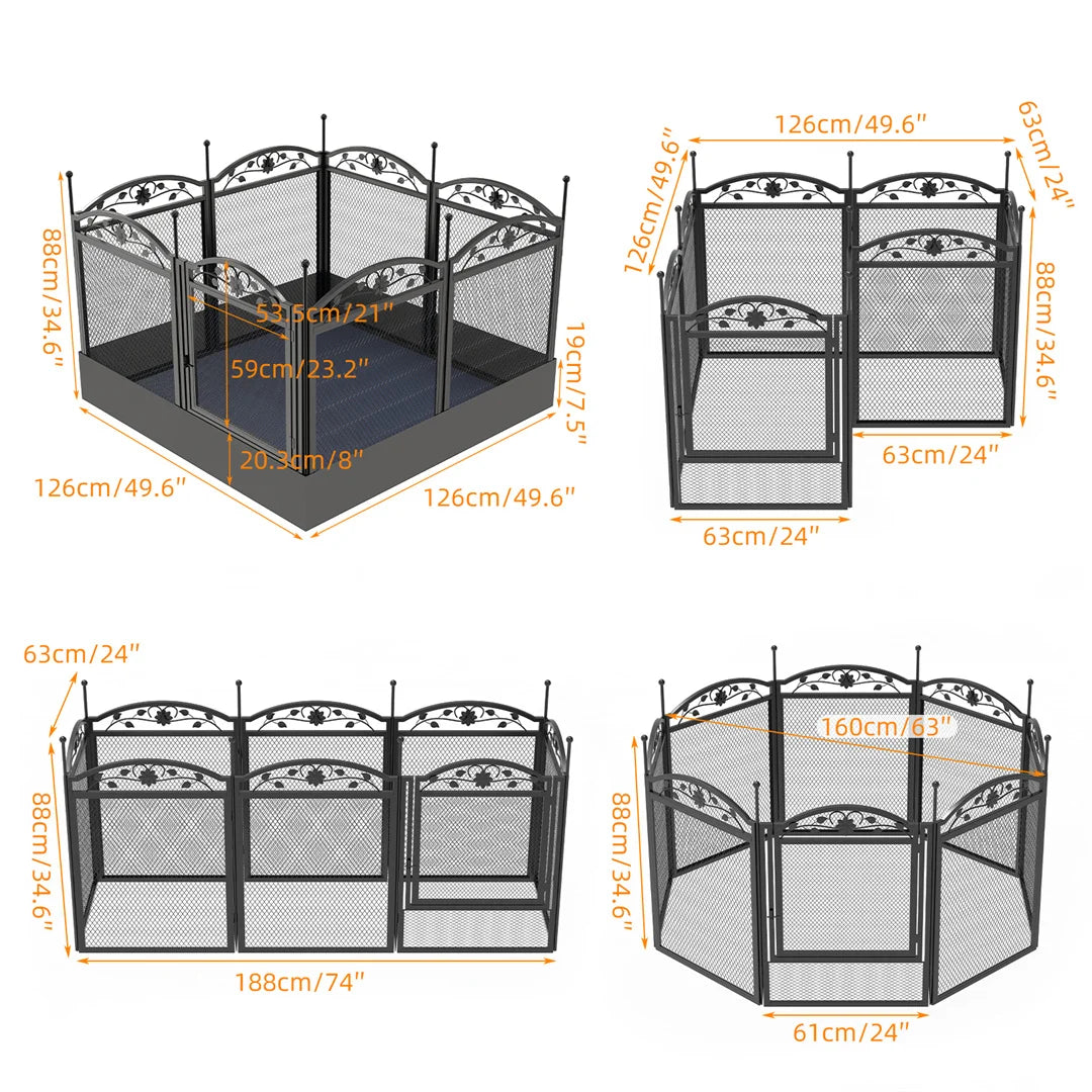 8 panel dog fence enclosure