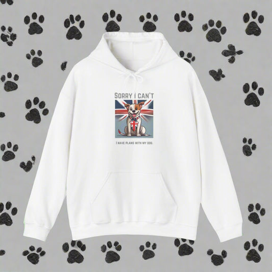 "sorry I cant I have plans with the dog" Hooded Sweatshirt - Sniff Waggle And Walk