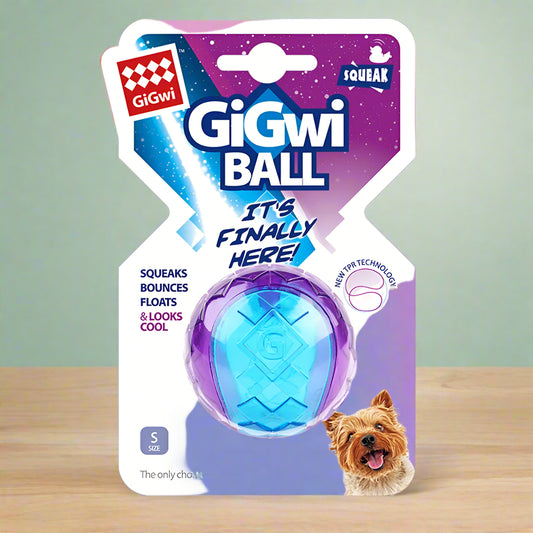 Snifwagglenwalk Gigwi Toys G-Ball Series: Interactive Squeaky Balls for Small/Medium Dogs - Sniff Waggle And Walk