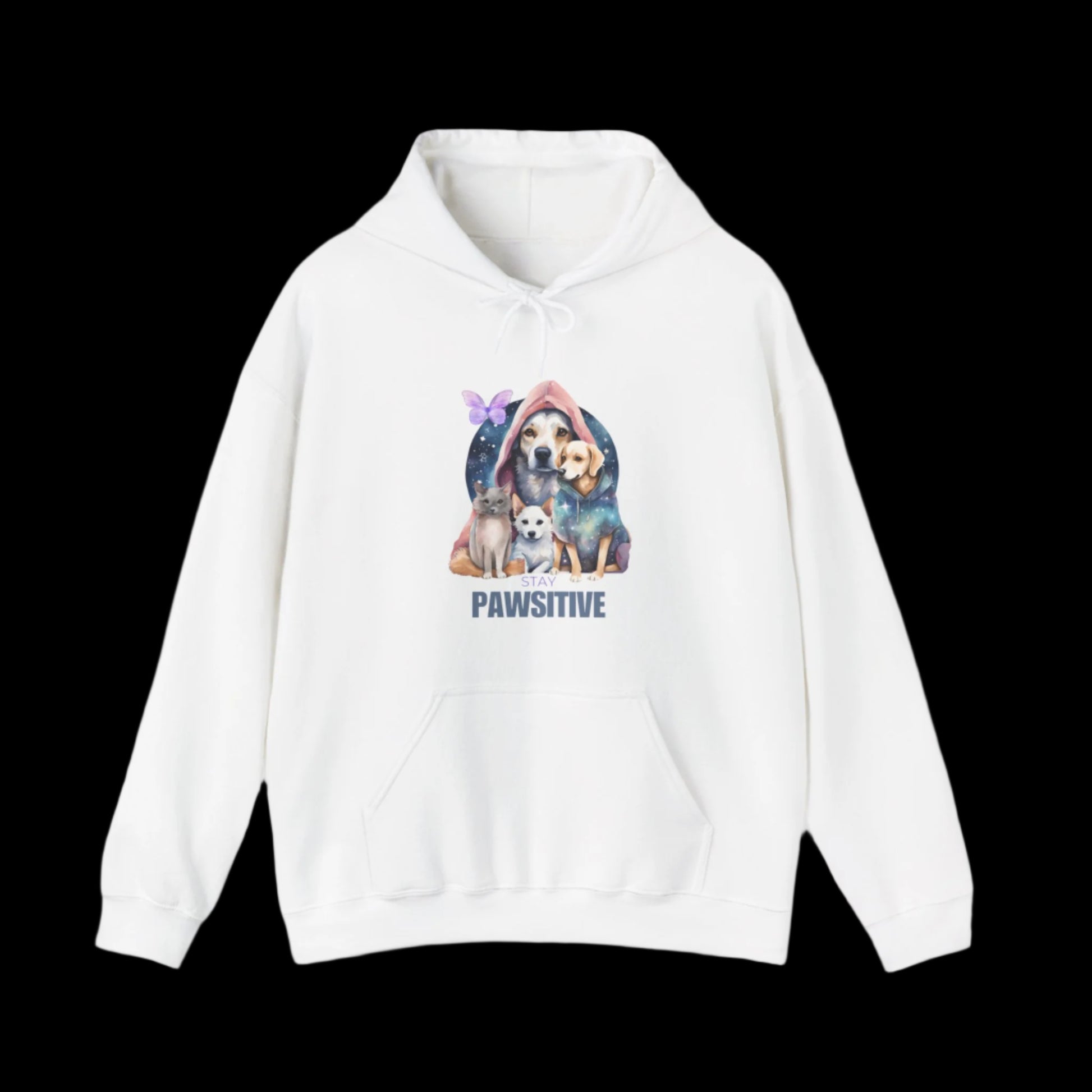 stay pawsitiv dog lovers hoodie gift premium best white