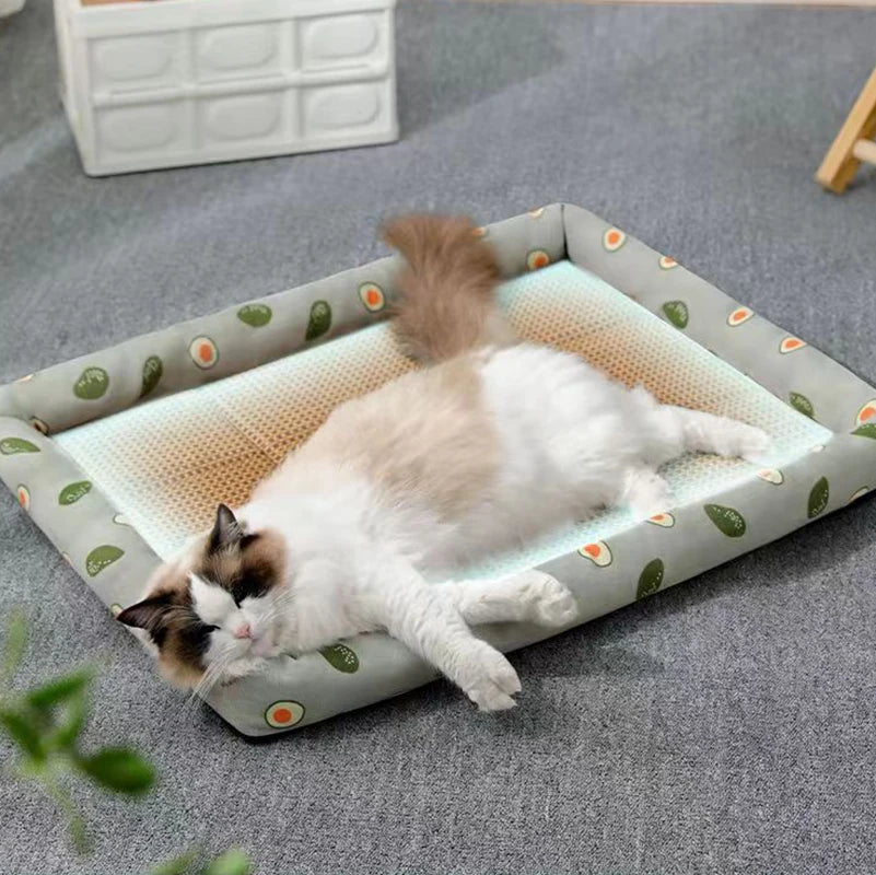 cooling Summer Cat Bed Lightweight and Breathable. - Sniff Waggle And Walk