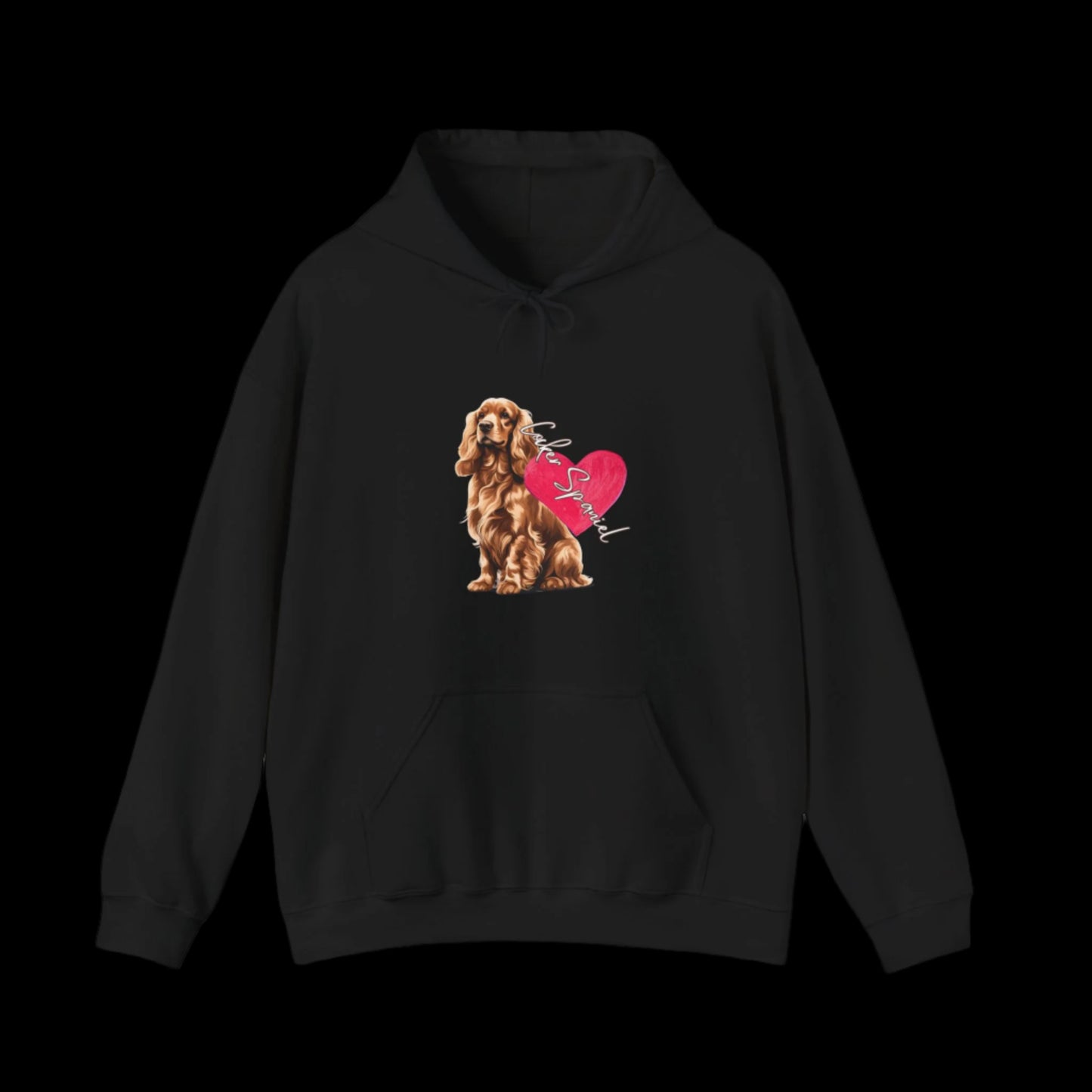 sweatshirt cocker spaniel clothes hoodie dog clothing premium black
