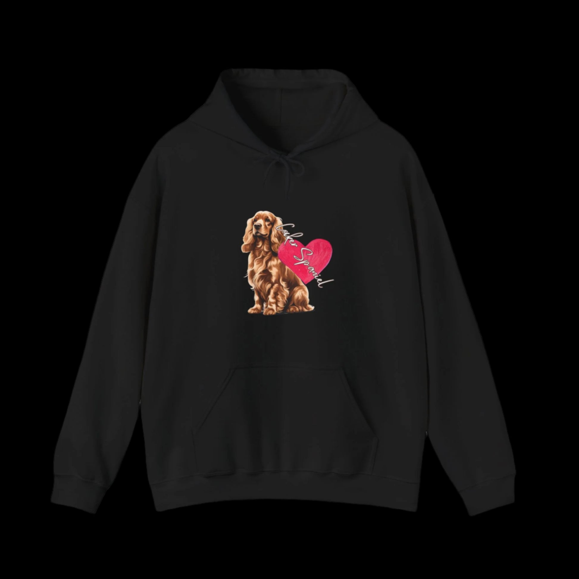 sweatshirt cocker spaniel clothes hoodie dog clothing premium black