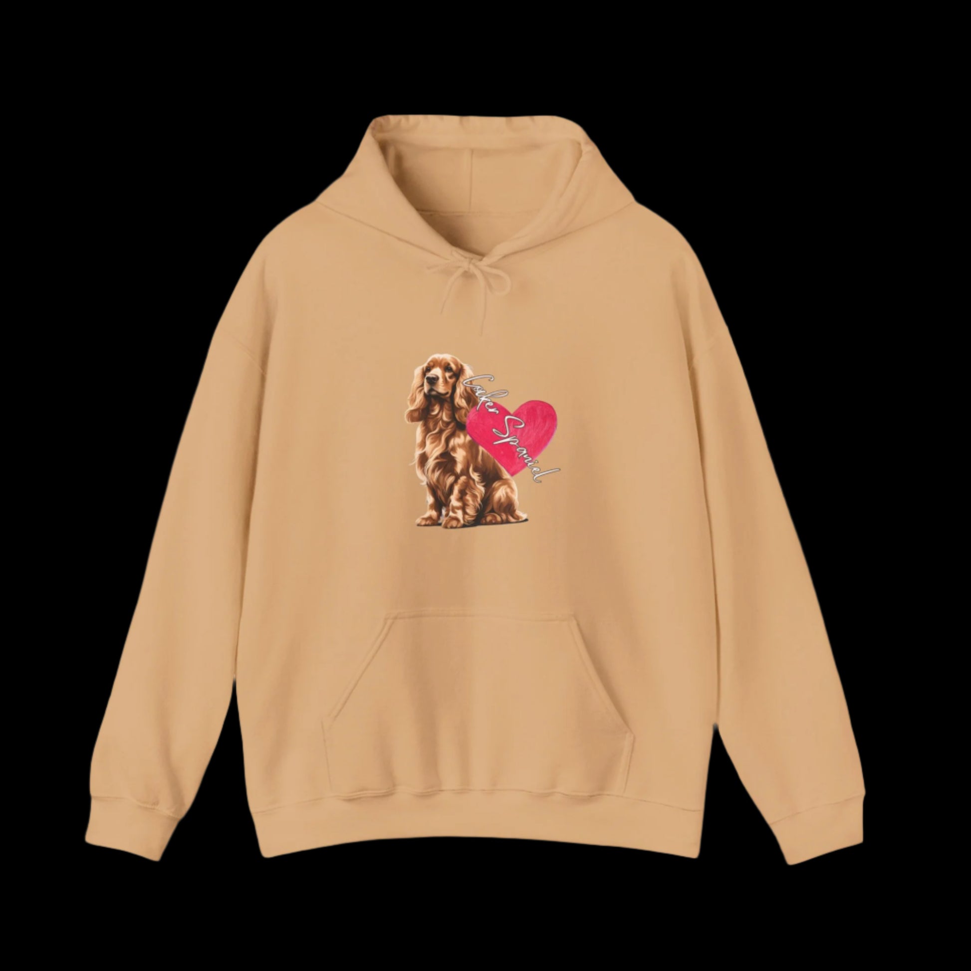 sweatshirt cocker spaniel clothes hoodie dog clothing premium brown