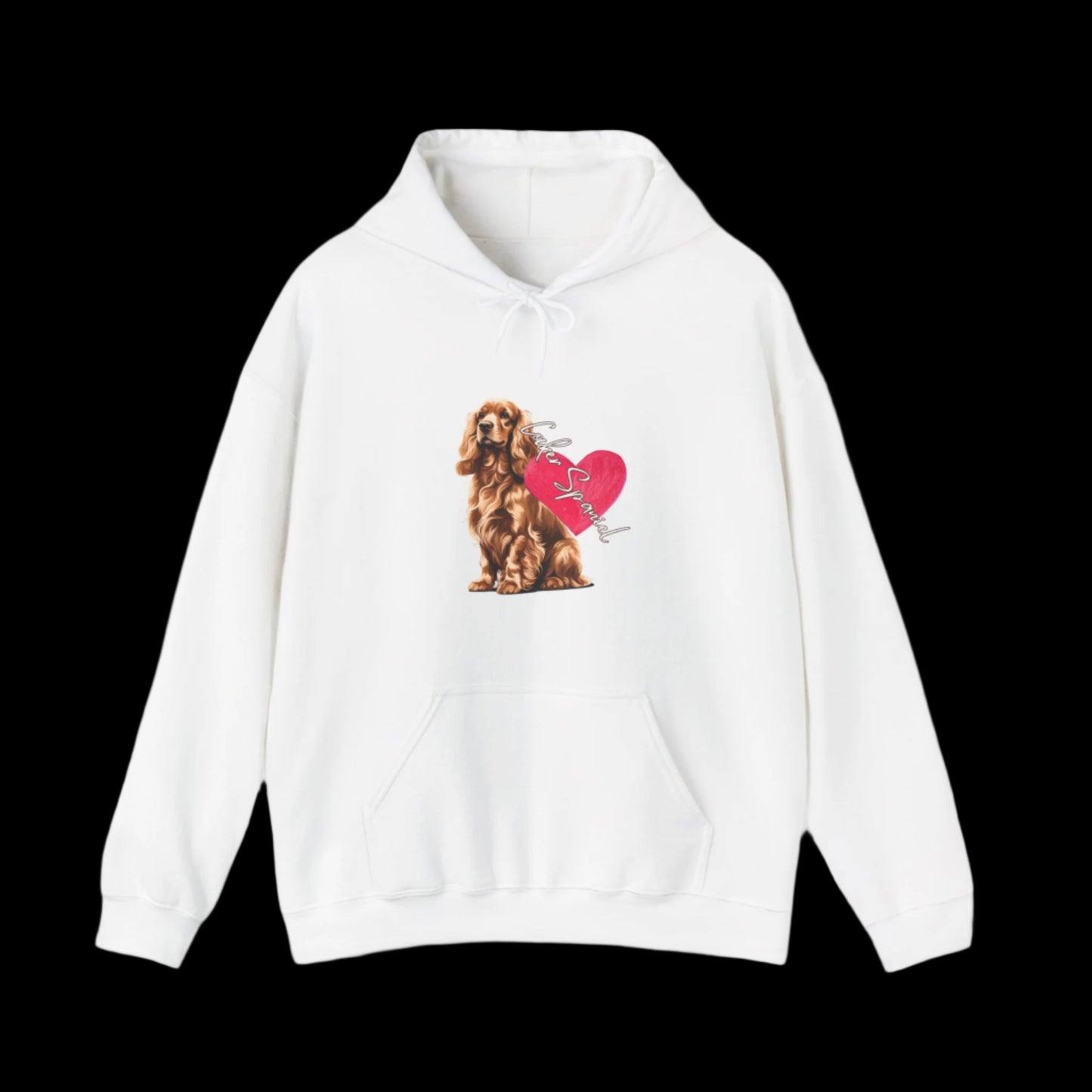 white sweatshirt cocker spaniel clothes hoodie dog clothing premium