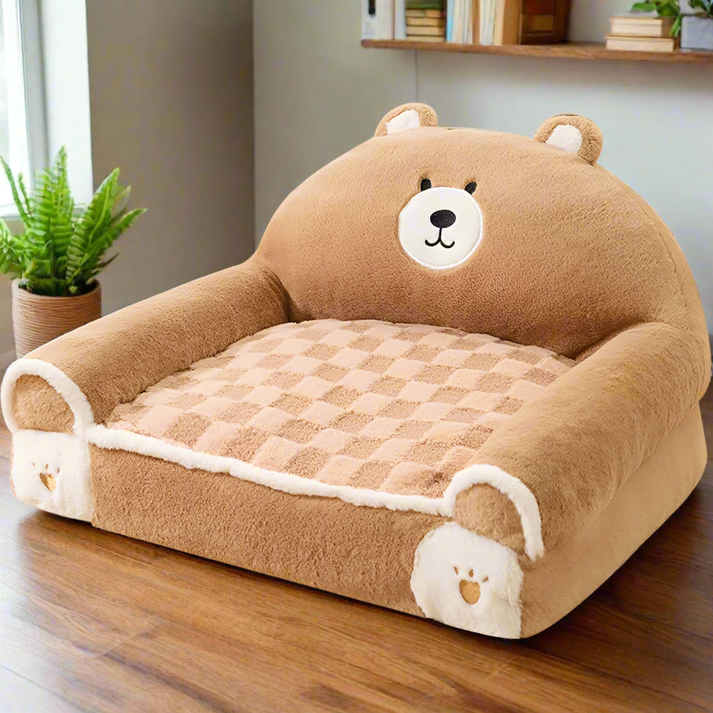 teddy dog bed Super Soft Dog Bed - Sniff Waggle And Walk