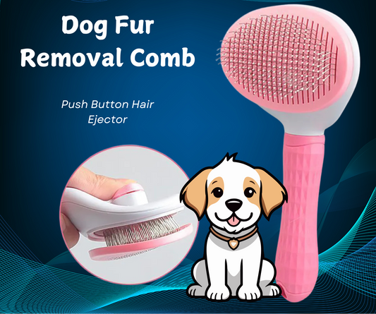 pink dog grooming brush gift