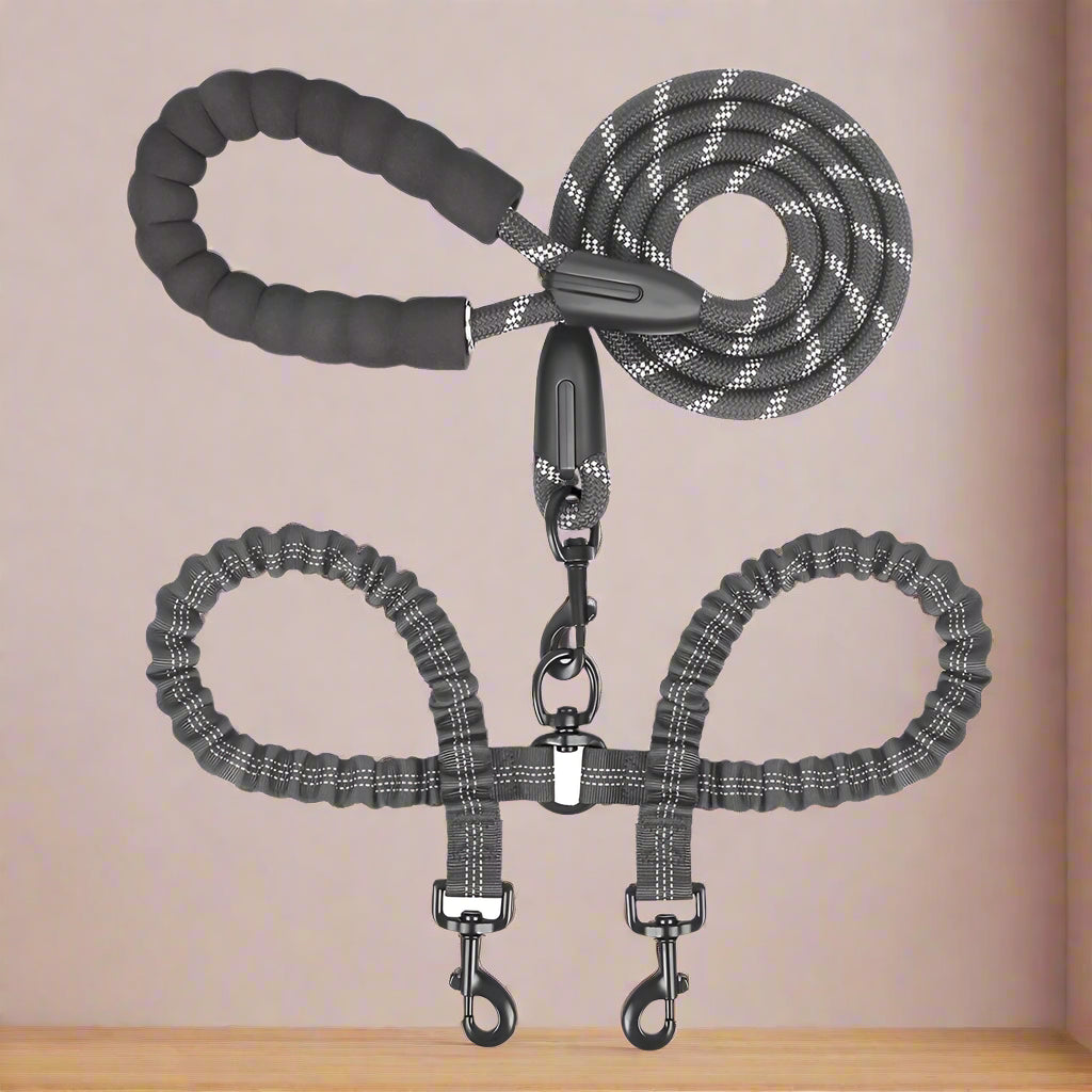 Dual Dog Leash - Sniff Waggle And Walk