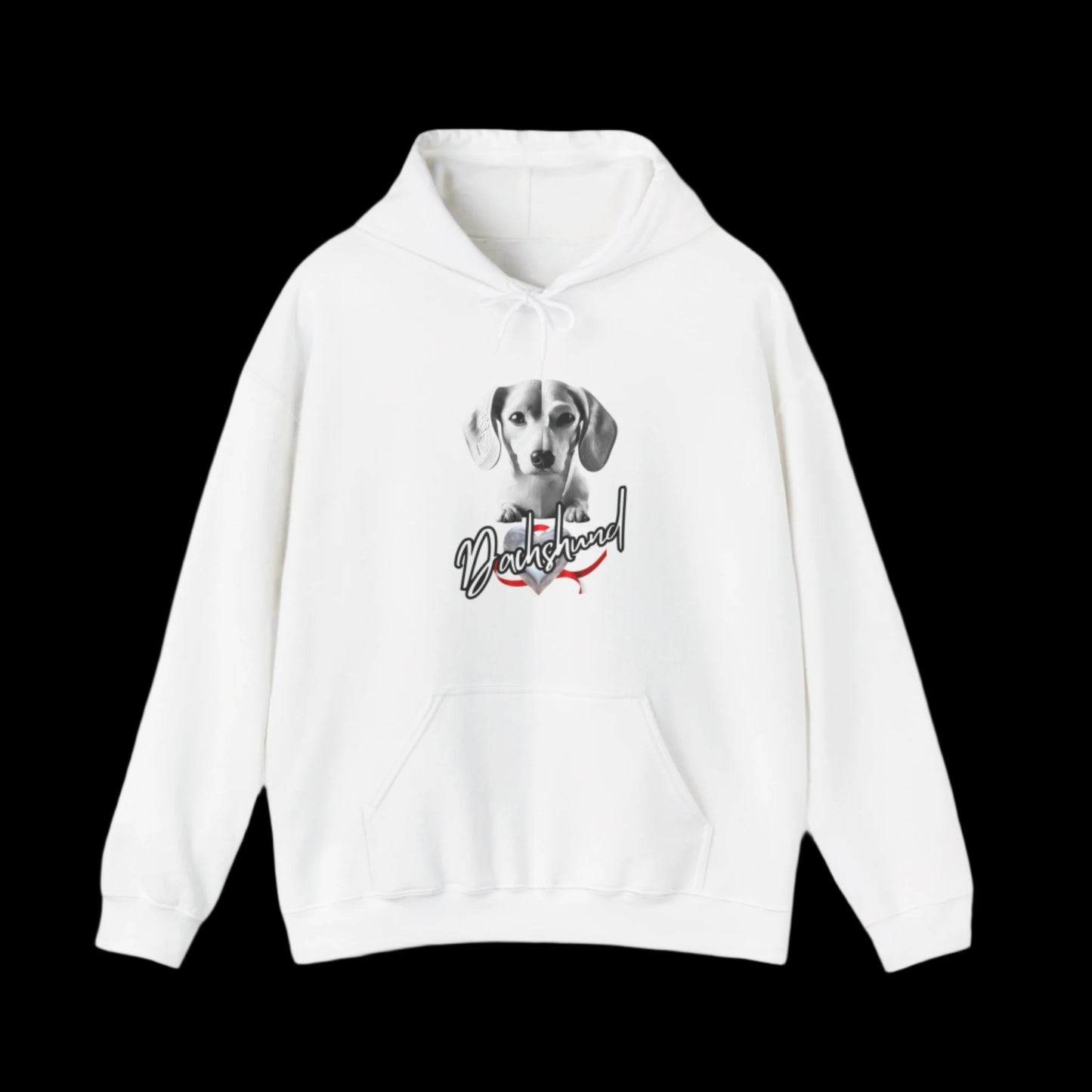 dachshund sausage dog hoodie clothes sweatshirts premium white