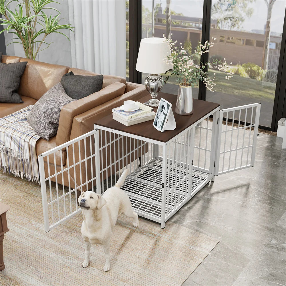 best dog-crate-end-table-three-doors