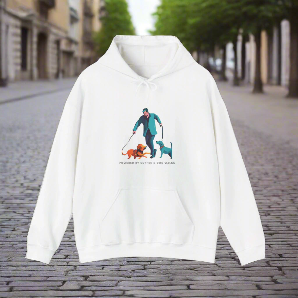 white dog walking hoodie dog clothing