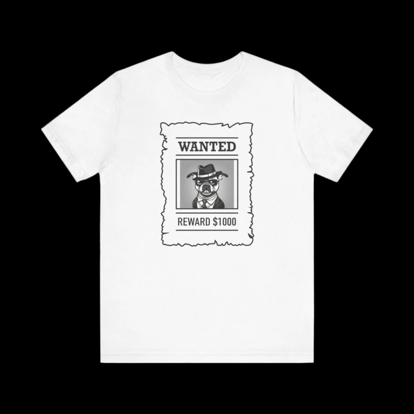 WANTED Unisex Jersey Short Sleeve Tee - Sniff Waggle And Walk white tshirt