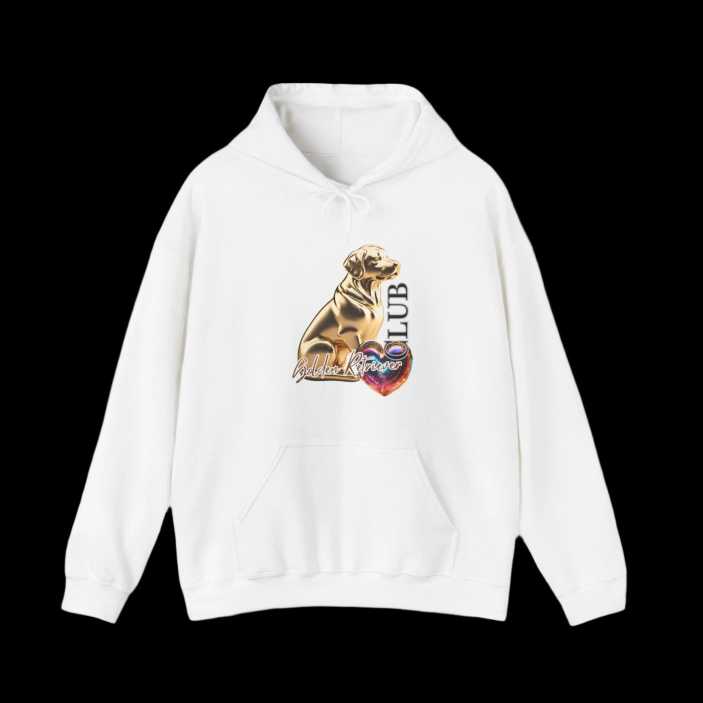 white golden retriever premium sweatshirt hoodie