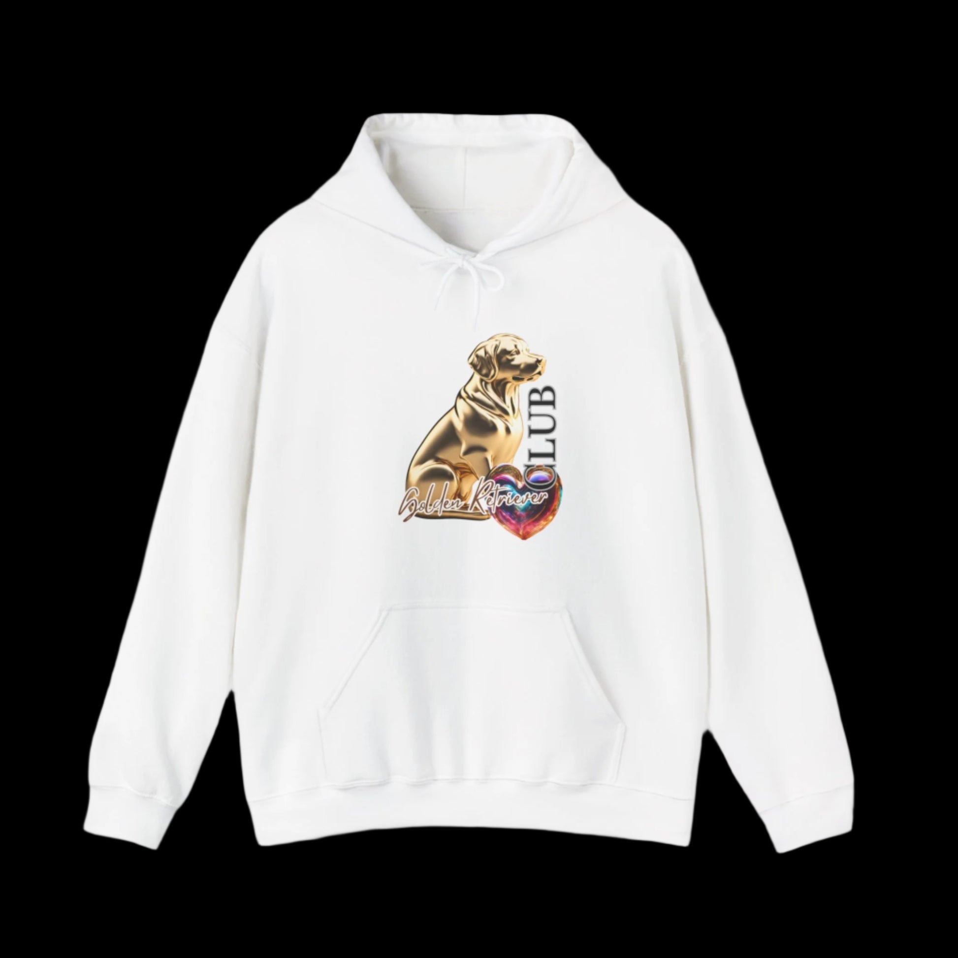 white golden retriever premium sweatshirt hoodie