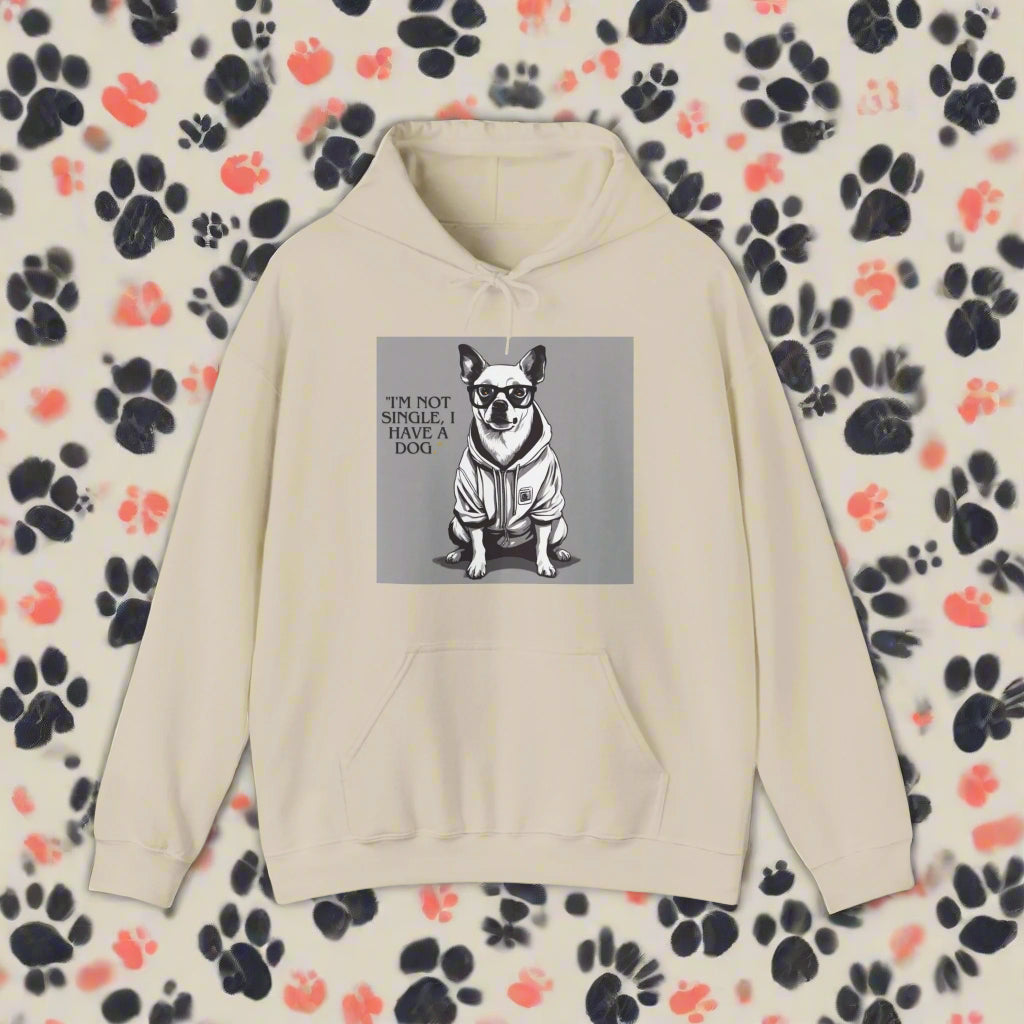 white hoodie eco dog walking gift hoodie