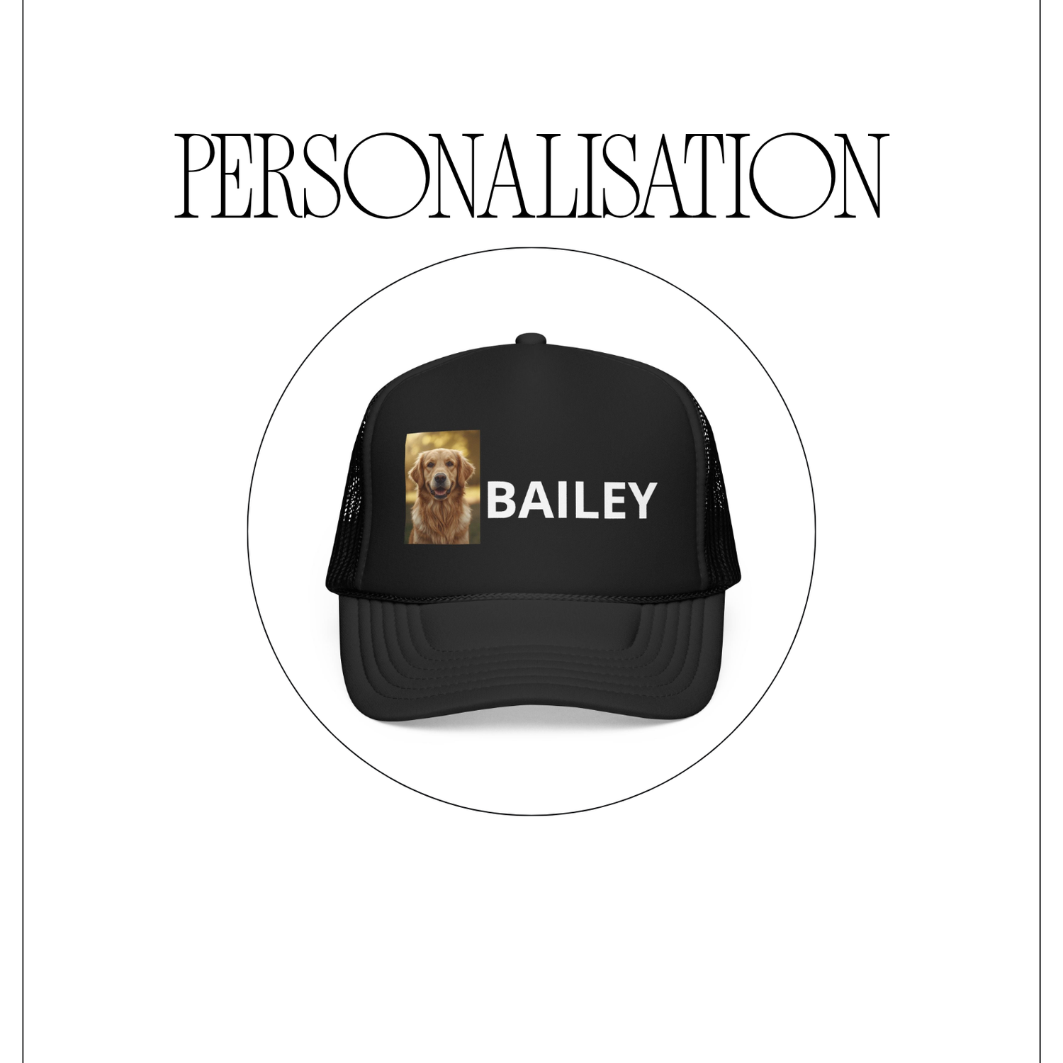 Personalisation collection - custom pet photo and name products