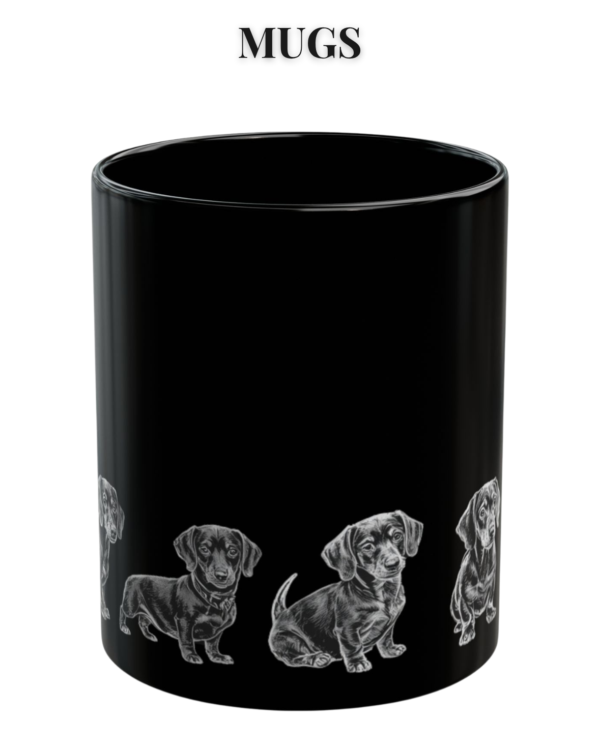 Dachshund Lineup dog lover mug — Dog & Cat Mugs collection
