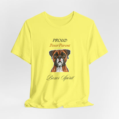Proud Boxer Parent eco-friendly organic cotton gift for a Boxer lover