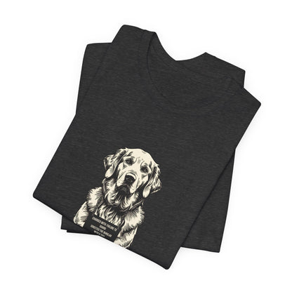 Golden Retriever True Crime Night Shift t-shirt, natural, front view