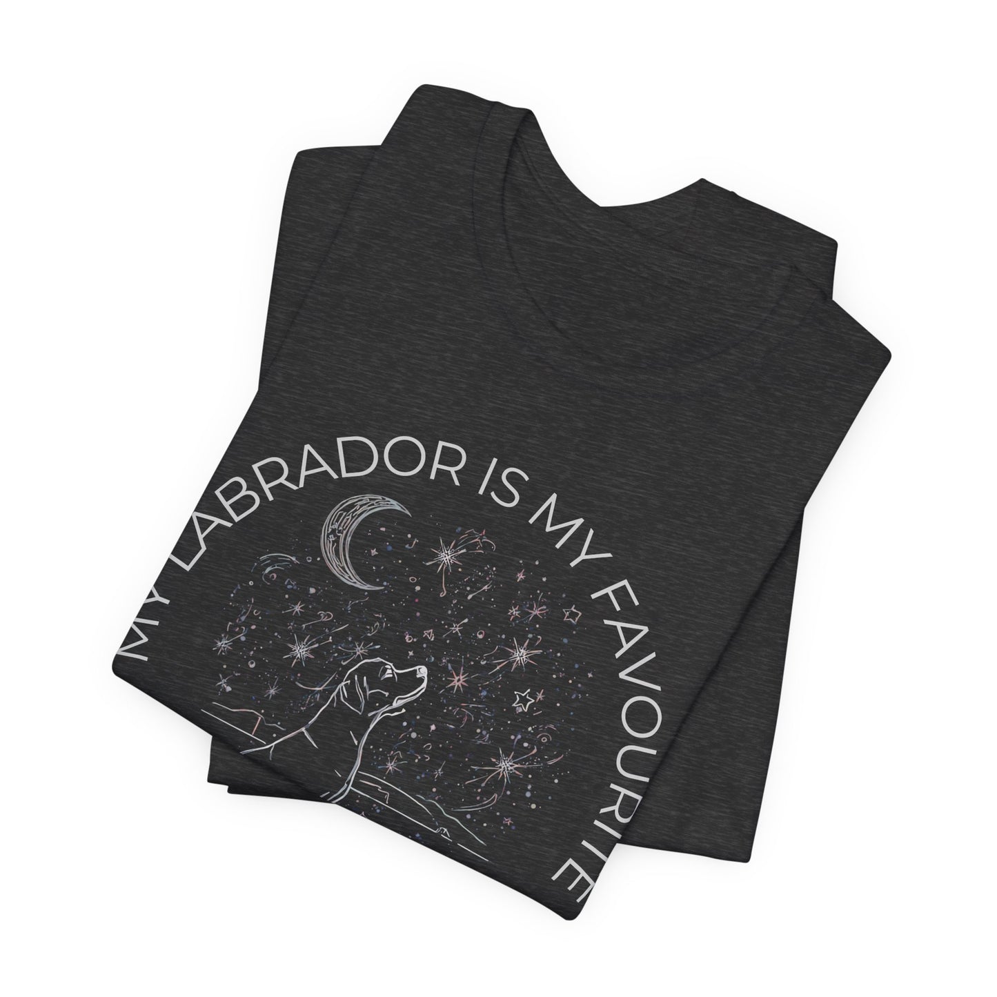 Labrador Cosmic Companion T-Shirt – “My Labrador Is My Favourite” Dog Lover Tee