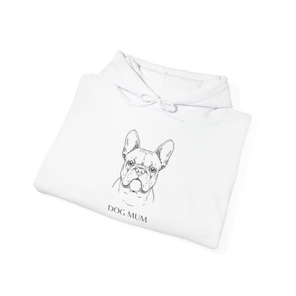 French Bulldog Dog Mum hoodie drawstring and ribbed cuff detail