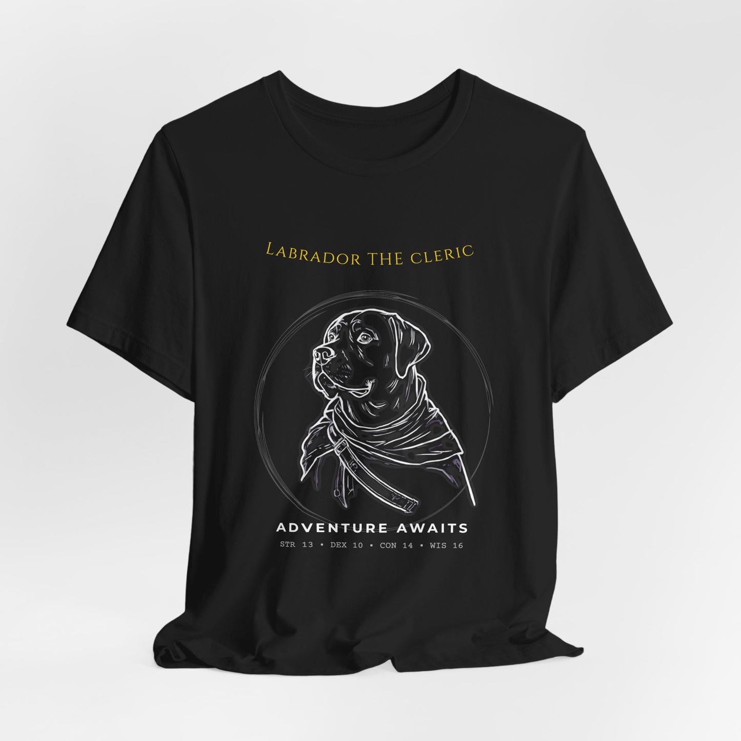 Labrador the Cleric Tee — Adventure Awaits Graphic T-Shirt