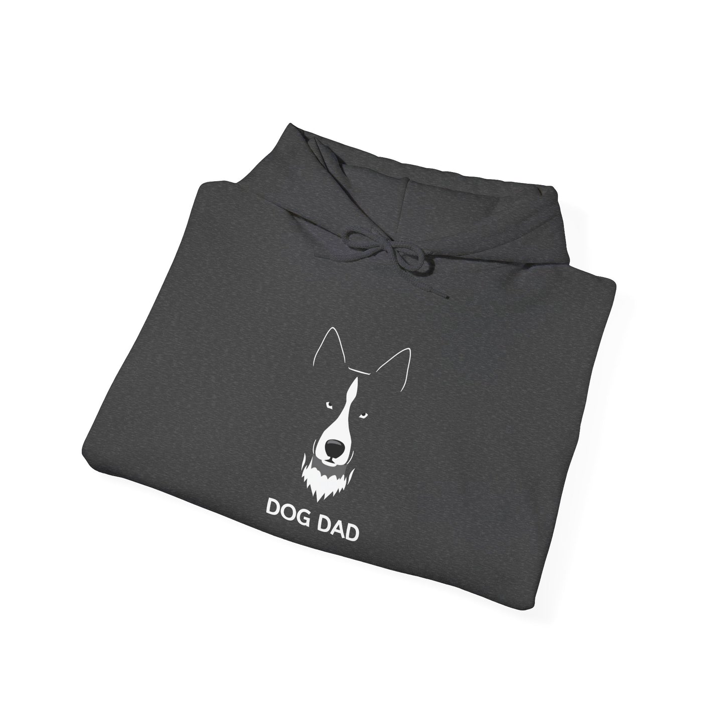 Navy Border Collie Dog Dad hoodie, minimalist dog gift