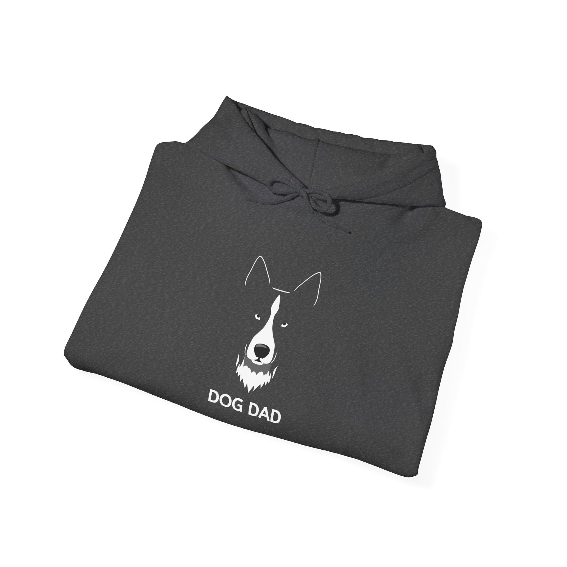 Navy Border Collie Dog Dad hoodie, minimalist dog gift