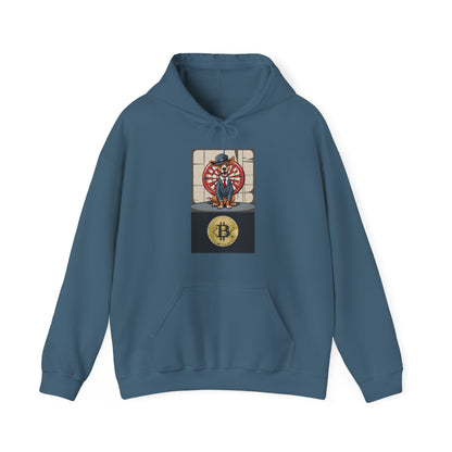 Unisex Heavy Blend bitcoin and darts™ Hooded Sweatshirt - Sniff Waggle And Walk