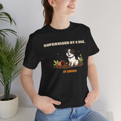 Gardening dog t-shirt gift for dog mum or dog dad