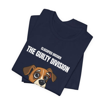The Guilty Division Dog Tee – "Classified Dossier" Cute Boxer Puppy Shirt