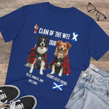 "CLAN OF THE WEE DUG" Organic Creator T-shirt - Unisex by Sniffwaggleandwalk™