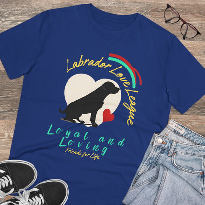 "LABRADOR LOVE LEAGUE" Organic Creator T-shirt - Unisex - Sniff Waggle And Walk