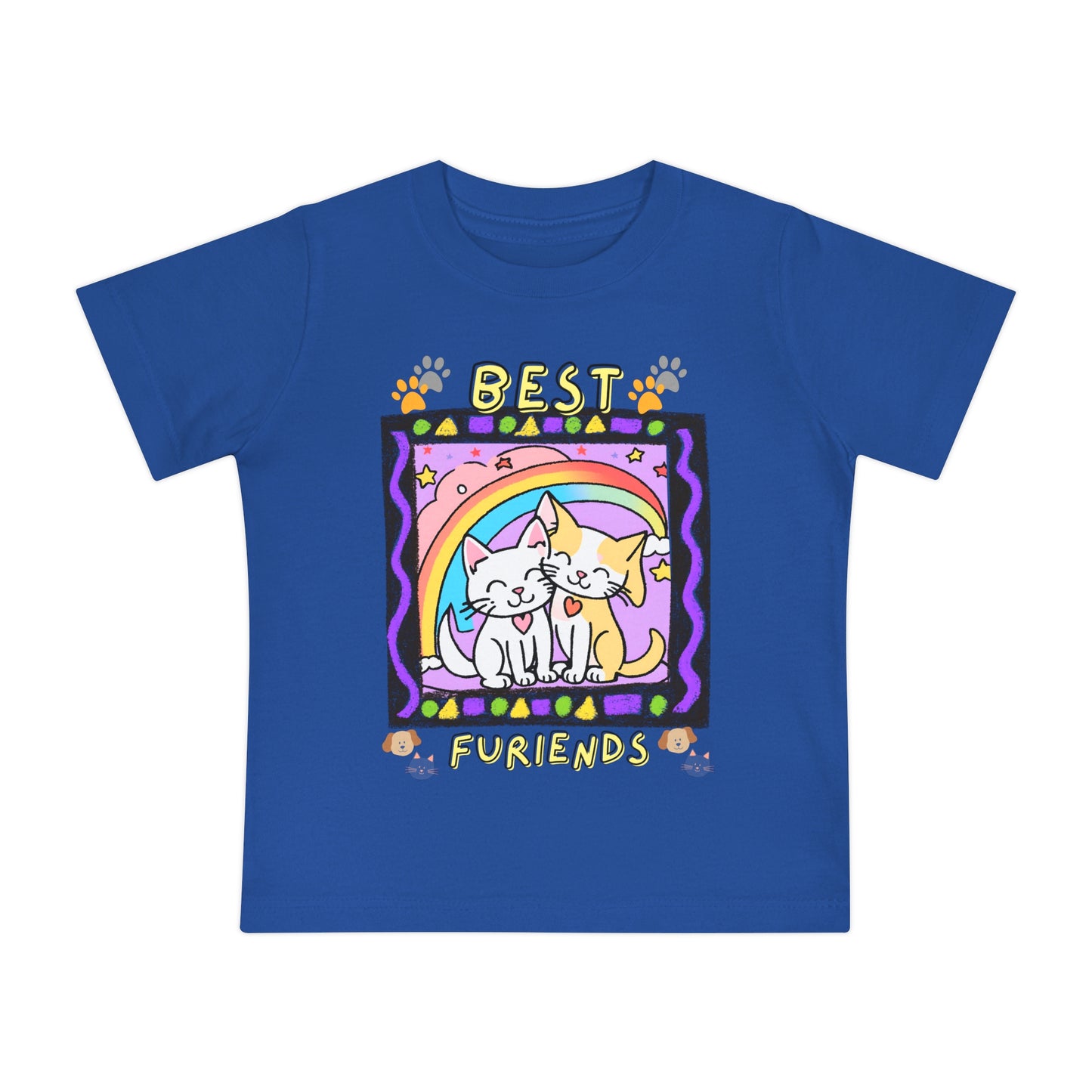 🐾 "Best Furiends" Baby T-Shirt – Soft, Adorable & Perfect for Little Animal Lovers! 🌈