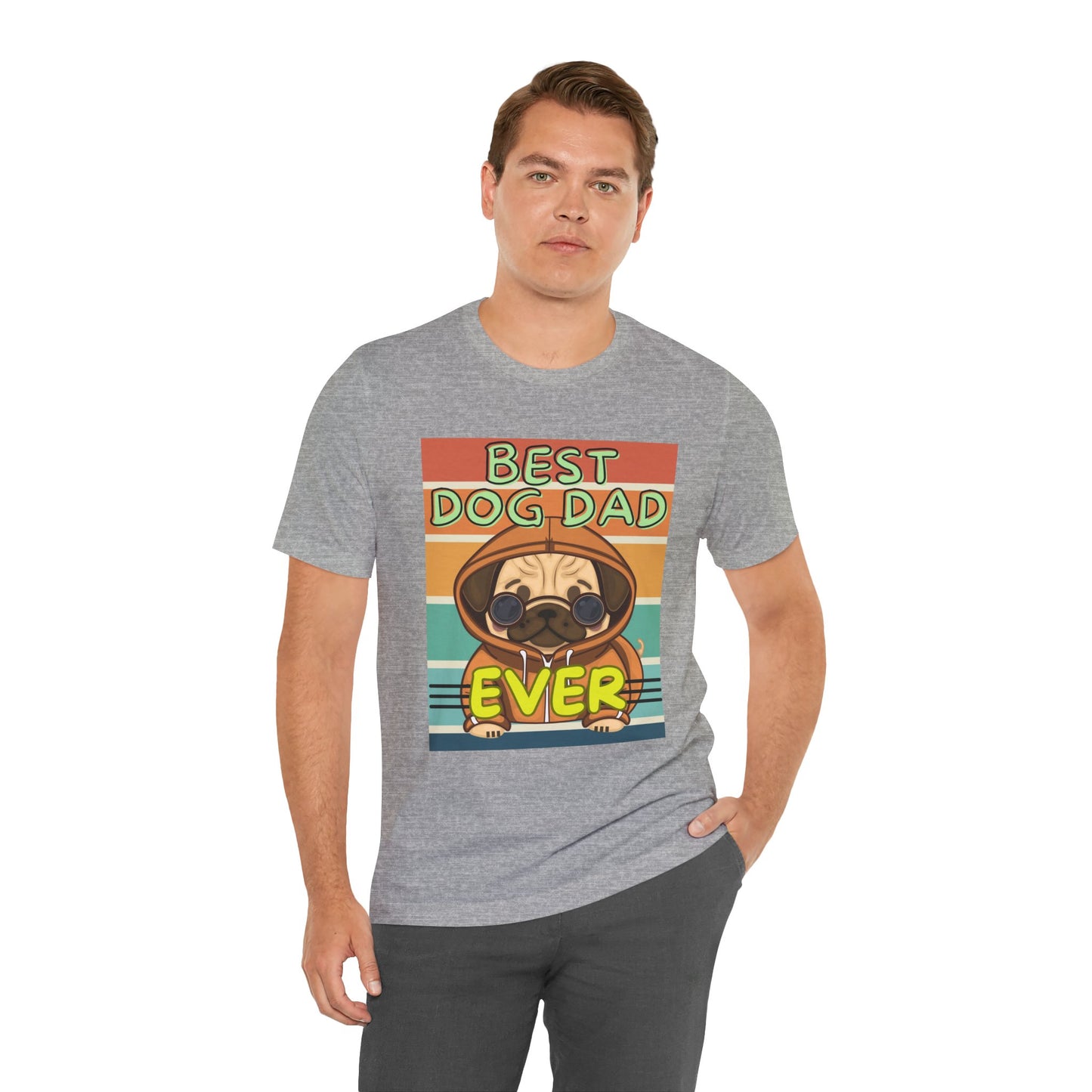 Best Dog Dad Ever T-Shirt — pug dog dad gift tee