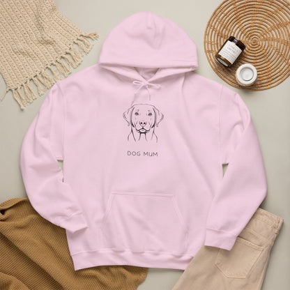 Labrador Dog Mum hoodie hood detail