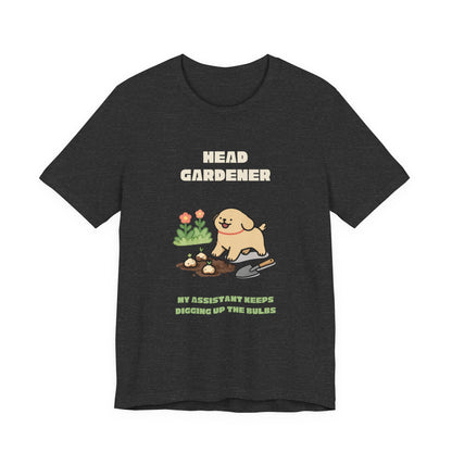 Gardening dog lover t-shirt — made to order, printed fresh