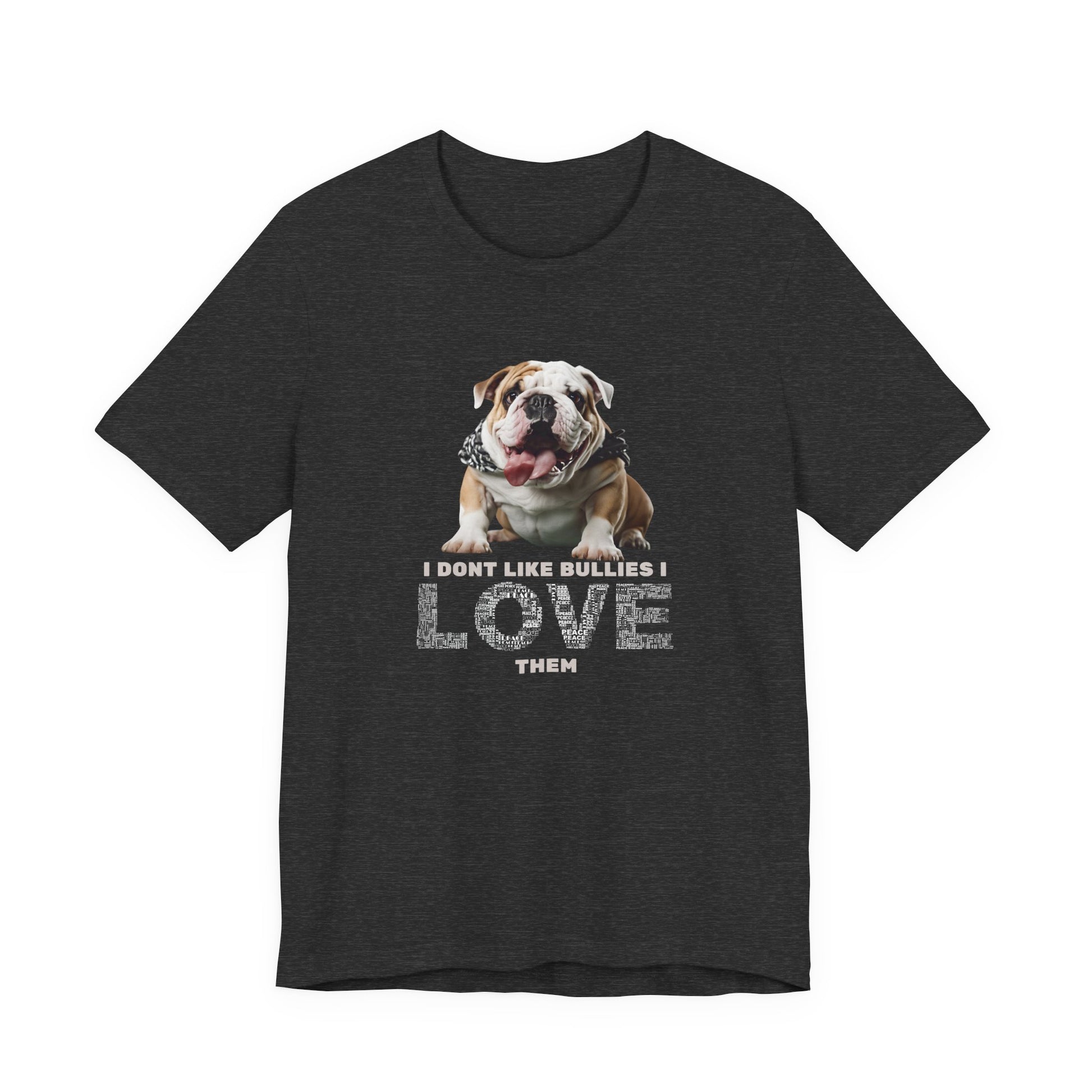 I Don't Like Bullies I Love Them T-Shirt — Maroon — Staffie owner gift — SniffWaggleNWalk™