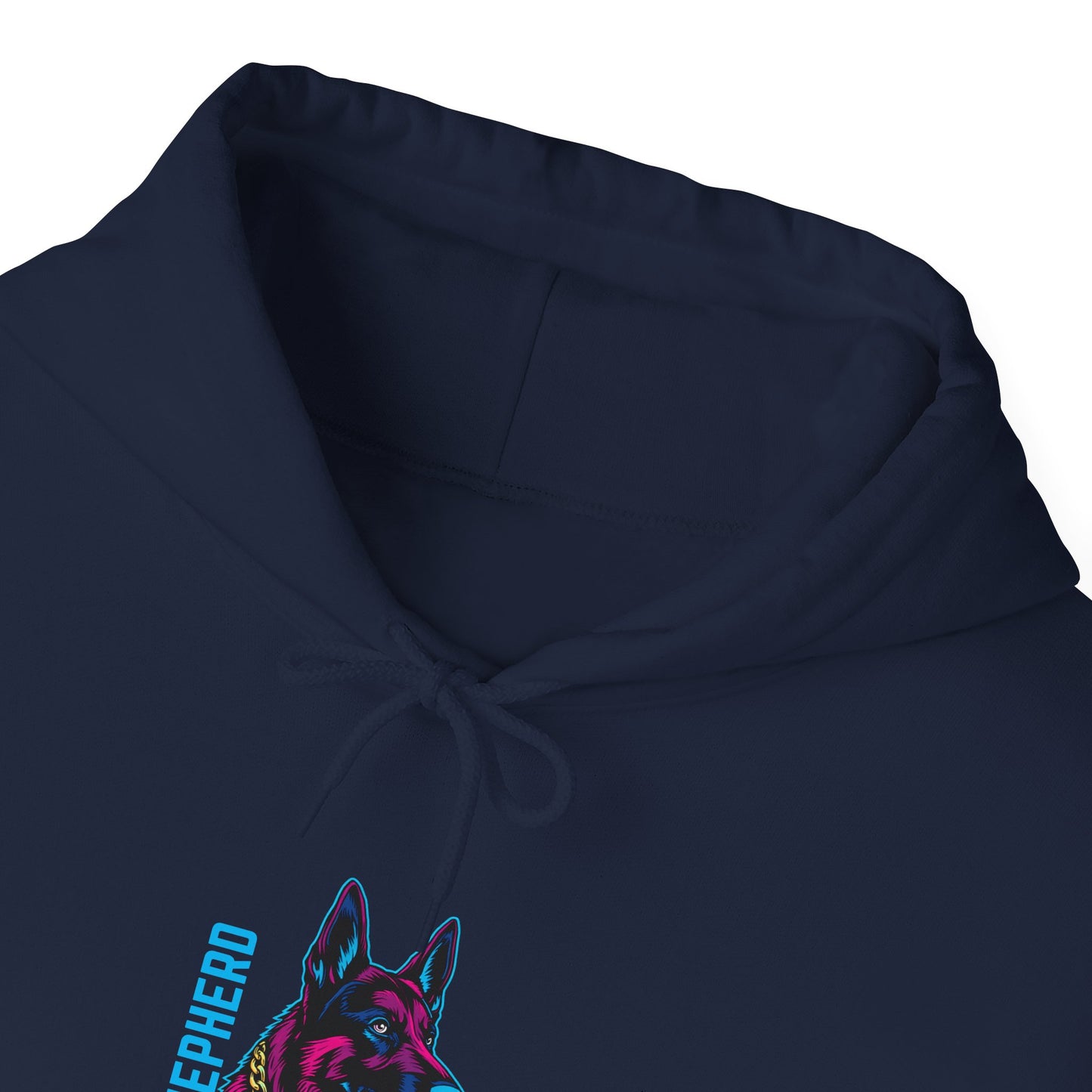 German Shepherd Streetwear Hoodie — Neon GSD Unisex Pullover
