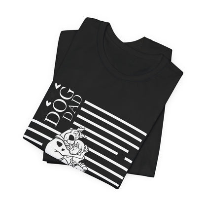 Scooby-Doo Dog Dad tee flat lay black — SniffWaggleNWalk™
