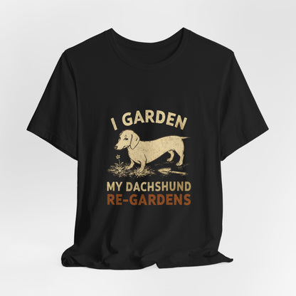 Dachshund gardening gift t-shirt