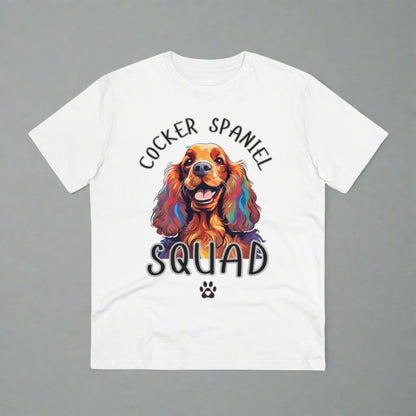 "COCKER SPANIEL SQUAD" Organic T-shirt - Unisex by SniffWaggleNWalk™ - Sniff Waggle And Walk