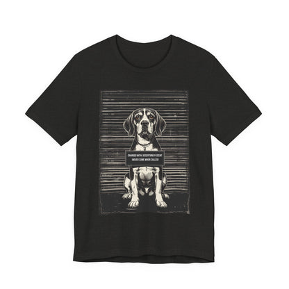 Size chart for the Beagle True Crime Night Shift t-shirt