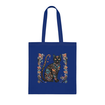 Lightweight Cotton Tote Bag with Adorable Cat Design – Eco-Friendly & Stylish!-Sniffwaggleandwalk™