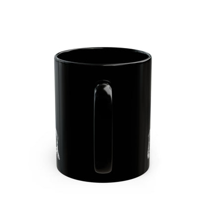 Pug mug side view with handle