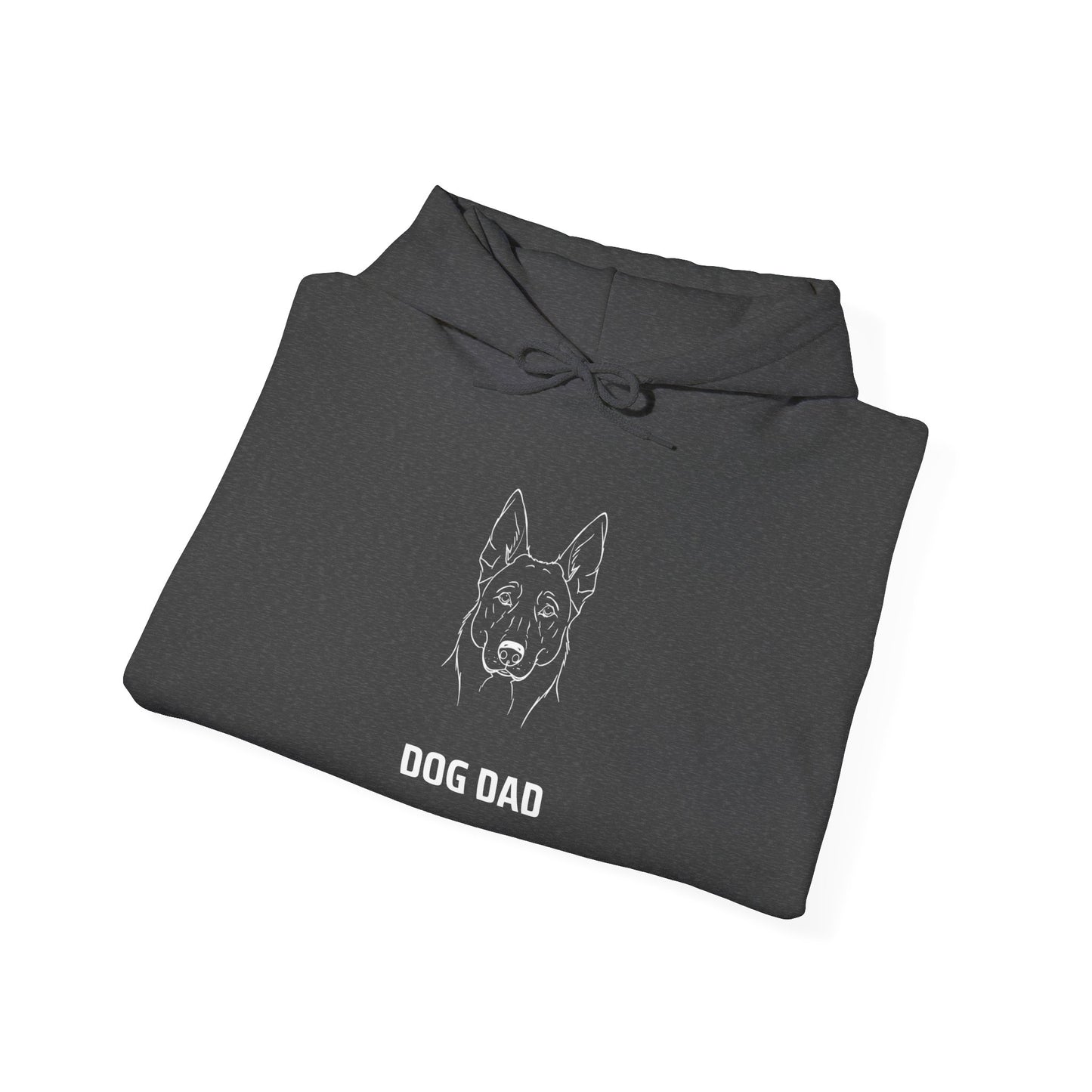 Navy German Shepherd Dog Dad hoodie, minimalist dog gift